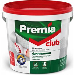 Финишная шпатлевка для внутренних работ Premia Club CLUB О03948