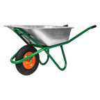 Тачка садовая Palisad одноколесная 200 кг 90 л оцинкованная сталь