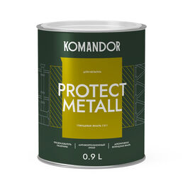 Грунт-эмаль Komandor 3 в 1 по металлу глянцевая 0,9 л