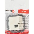 Розетка компьютерная RJ45 категория 5e UTP - Lexman Lilian - слоновая кость