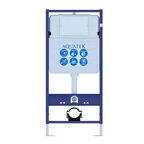 Комплект инсталляция с унитазом Aquatek Амадео безободковый с микролифтом с клавишей цвет хром