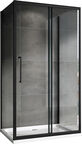 Душевой уголок 100x70 Abber Schwarzer Diamant AG30100BH-S70B-S70B , профиль черный