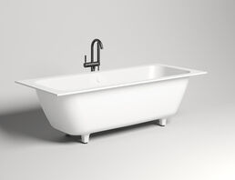 Ванна из искусственного камня Salini  Orlanda Axis S-stone 191х80 103221M белая матовая, встраиваемая