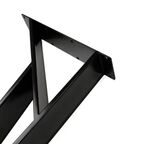 Ножка мебельная прямоугольная Palladium 50x720x50 мм железо цвет черный