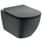 Подвесной унитаз Ideal Standard Tesi T0079V3 без крышки черный матовый