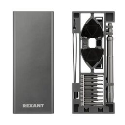 Набор отвертка со сменными насадками Rexant 12-4754, 24 предмета