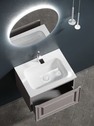 Тумба с раковиной Sancos Very VR60SM 59 см подвесная, Doha Soft