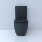 Унитаз напольный с бачком Esbano Fortex ESUNFORTBM с крышкой микролифт черный матовый