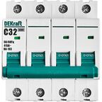 Автоматический выключатель Dekraft ВА-103 4P C32 А 6 кА 12324DEK