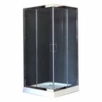 Душевой уголок Royal Bath 100х100 RB100 HPD-T-CH стекло прозрачное, профиль хром, без поддона