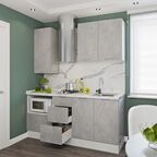 Фасад для кухонного шкафа Берлин 59.7x38.1 см Delinia ID МДФ цвет серый