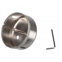 Коронка по стеклу и керамике VertexTools 85X55 с центрирующим сверлом CRv