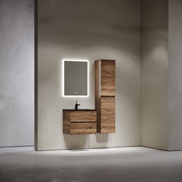 Тумба с раковиной Sancos Urban UR60ECH 60 см подвесная, 2 ящика, дуб чарльстон