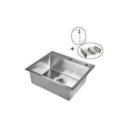 Кухонная мойка WISENT ws37050 (70x50 см) с раздвижным коландером и дозатором WS37050/WGER013/W405A/W302644