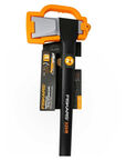 Топор Fiskars х25 + нож строительный 18мм carbonmax