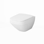 Набор: подвесной унитаз с гигиеническим душем Am.Pm Inspire V2.0 CK50H0603W безободковый, с сиденьем микролифт, белый, хром