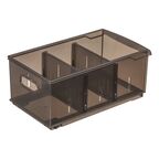 Контейнер для хранения Optima 16.5x12.9x30.5 см полипропилен цвет коричневый