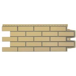 Фасадная панель Grand Line Design Клинкерный кирпич 1105x417 мм песочный со швом RAL7006