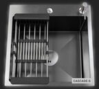 Многофункциональная кухонная мойка Esbano CASCADE-S 50 см оружейная сталь, с колландером