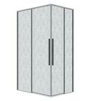 Душевой уголок Grossman Galaxy 70х110 300.K33.01.70R11L.10.02 стекло шиншилла, профиль хром