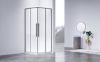 Душевой уголок Vincea Slim-N 100x80 VSS-4SN8010CLGM без поддона, стекло прозрачное, профиль вороненая сталь