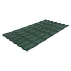 Металлочерепица 0.5 мм 2250x1180 мм RAL 6005 зеленый