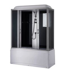 Душевой бокс Taliente 170x75 TA-17075G стекло тонированное, профиль матовый хром
