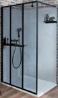 Душевая стенка Jacob Delafon Nouvelle 40х200 E94WS40-B1 стекло прозрачное, профиль черный