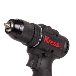 Дрель-шуруповерт аккумуляторная бесщеточная KRESS KU212.1, 20В, 50Нм, 2Ач x2, ЗУ 2А, Сумка + коробка