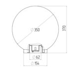 Светильник садово-парковый Svet Анелма белый 370 мм E27 100 Вт IP44 (1200-00050)