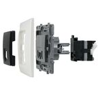 Розетка компьютерная RJ45 категория 5e UTP - Legrand Etika - антрацит