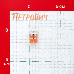 Клемма на 2 провода Electrovolt 221-412 0,2-4 кв.мм с рычажками без пасты (6 шт.) (ЦБ-00015528/605078)