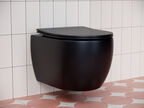 Унитаз подвесной Ceramica Nova Play CN3001MB с сиденьем микролифт, черный матовый
