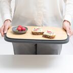 Хлебница Brabantia Nic темно-серая 39,5х25,5 см