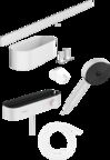 Душевой гарнитур Hansgrohe Wallstoris 105 3jet EcoSmart Activation 24250700 с термостатом и системой хранения, белый