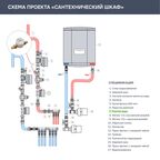 Счетчик для воды универсальный Пульсар 1/2" DN15 80 мм