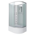 Душевая кабина Niagara Classic 120x80 NG-2310-14LBKG высокий поддон, стекло матовое, профиль серебро, левая