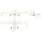 Душевой трап, обрезной RGW SDR-53S (800)