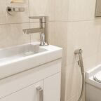 Смеситель для раковины с гигиеническим душем Iddis Sena SENSB00i08 хром