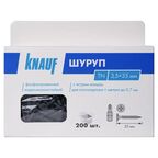 Саморезы по металлу и гипсокартону Knauf потайные острые фосфатированные 3.5x35 200 шт.