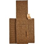 Корзина с крышкой для хранения 45x21x33 см бумага цвет коричневый