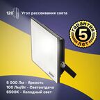 Прожектор светодиодный уличный Ritter Profi 53408 6 50 Вт 5000 Лм 180-240В холодный белый свет 6500К IP65 черный