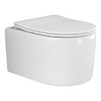 Унитаз подвесной Ceramica Nova Moments CN3003 с сиденьем микролифт, белый