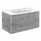 Тумба под раковину Vincea Vico 100 см 2 ящика Beton (бетон) VMC-2V100BT