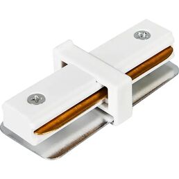 Коннектор Jazzway PTR CI-WH I-образный для соединения трековых шинопроводов встраиваемых цвет белый