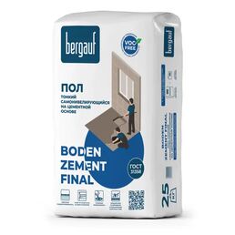 Наливной пол Bergauf Boden Zement Final 25 кг