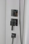 Душевая кабина Ceruttispa 90x90 CHIKA901T без крыши, стекло прозрачное, профиль хром