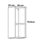 Каркас навесной Delinia ID 30x76.8x35 см ЛДСП цвет белый
