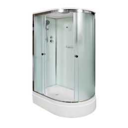 Душевая кабина AvaCan 120x90 D312SLEL стекло матовое, профиль хром, с электрикой, левая