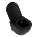 Комплект унитаз с инсталляцией BelBagno Colorato BB062CHR-MB/BB062SC-MB/BB002-80/BB007-PR-NERO.M безободковый, микролифт, черный